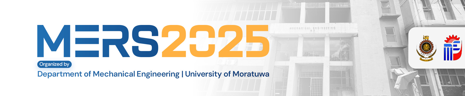 University of Moratuwa Mechanical Engineering Research Symposium Banner